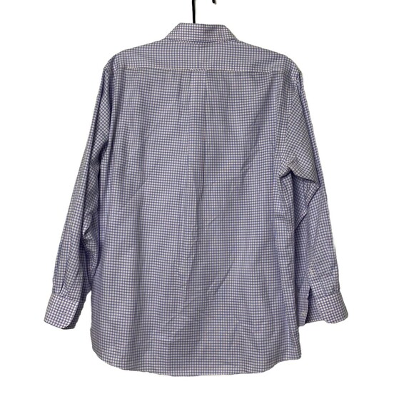 Gold Label Roundtree & Yorke Non-Iron Performance 16/33  100% Cotton Check Shirt - Picture 2 of 14